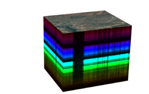 A data cube that was created using measurements from one of the HySICS balloon flights.